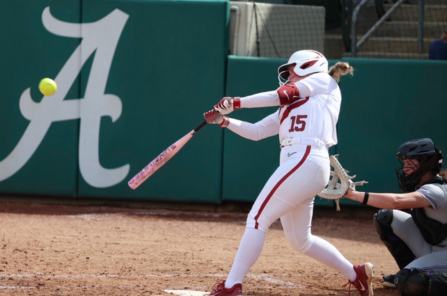 Brooke Wells batting for Alabama